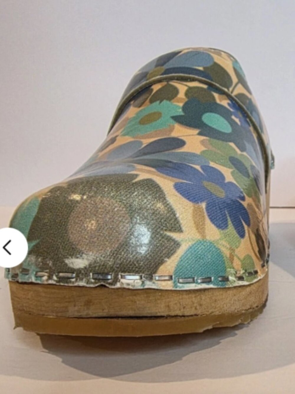 Floral wood clogs by Cape Clogs 38